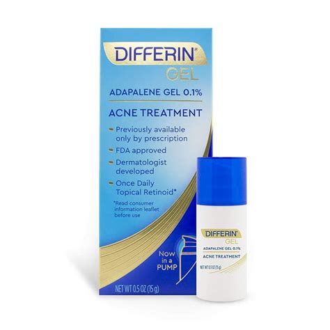 differin adapalene gel  acne treatment   day supply pump walmartcom walmartcom