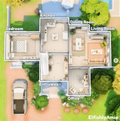 list  easy house blueprints   sims
