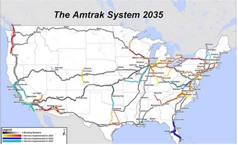 railways diverged amtrak planning expansion  cutting service planetizen news