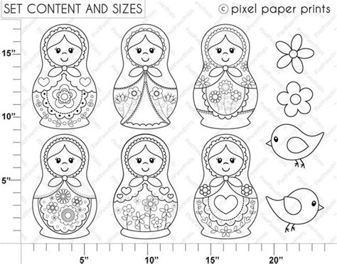 image result  russian doll printables patterns digital stamps