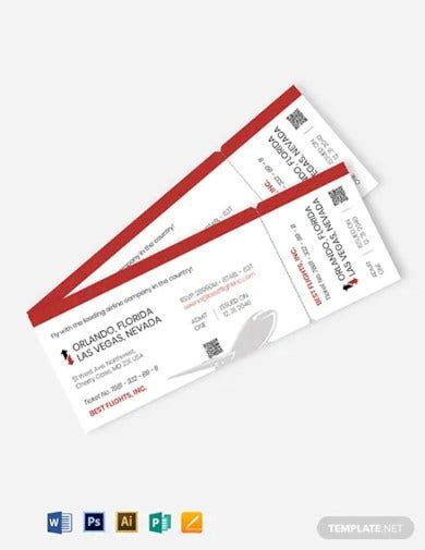 10 Plane Boarding Ticket Designs And Templates Psd Ai