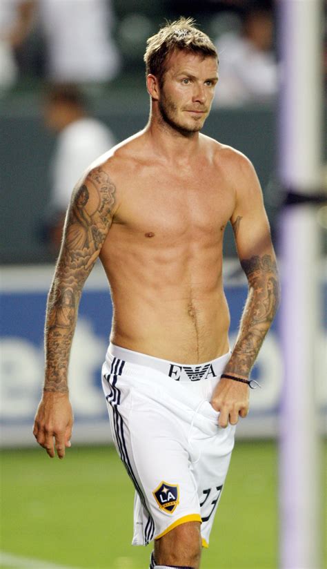 Shirtless Photos Of David Beckham Playing Soccer Victoria