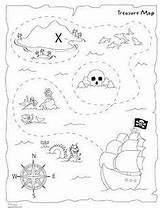 Piratas Pirata Tesoro Actividades Mapas Tema Imprimir Seleccionar Maps Artículo sketch template