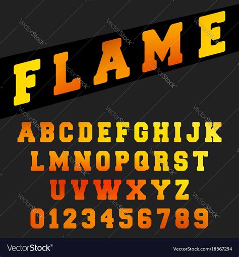 alphabet font template royalty  vector image