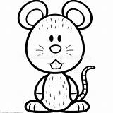 Cartoon Pages Coloring Mouse Getcolorings Cute Little sketch template
