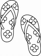 Coloring Flop Slipper Colorare Flops Disegni Kleurplaat Zomer Dibujos Infradito Boys Chinelos Idee Stencil sketch template