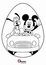 Pluto Mickey Easter sketch template