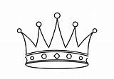 Crown Coloring Clipart Pages Library sketch template