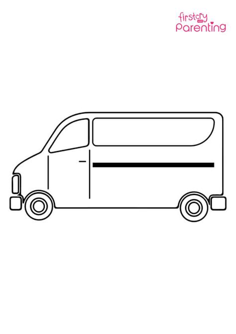 easy printable van coloring pages  kids