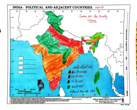 Population Density In India According To Census 2011 Map