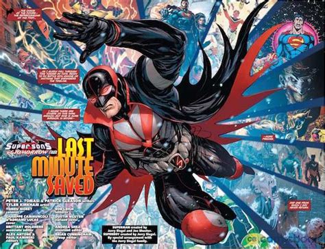 what dc comics stories are referenced in super sons 12