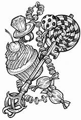 Coloring Pages Tattoo Adult sketch template