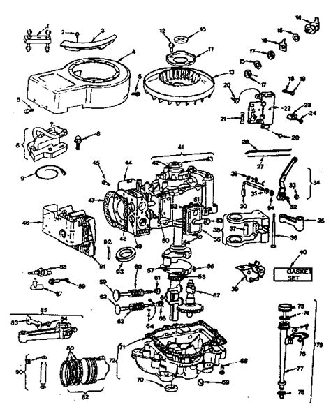 briggs stratton engine briggs  stratton parts model      sears