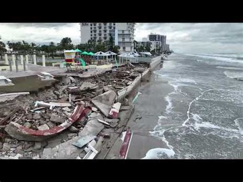 drone video showing catastrophic damage  daytona beach fl