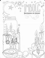 Witch Grimoire Shadows Pagan Sorcellerie Livres Ombres Wicca Wiccan Colouring sketch template