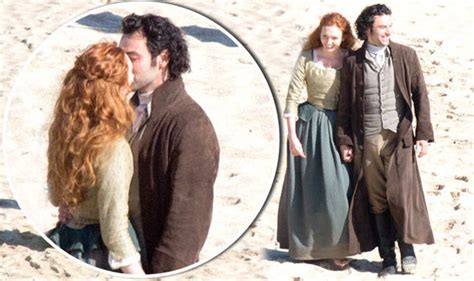 Poldark Series 2 Aidan Turner Shares Romantic Kiss With