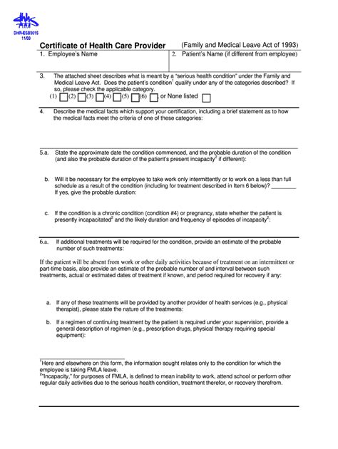 certification  health care provider form fill  printable