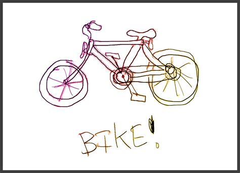 bike drawing  memory rasterweb
