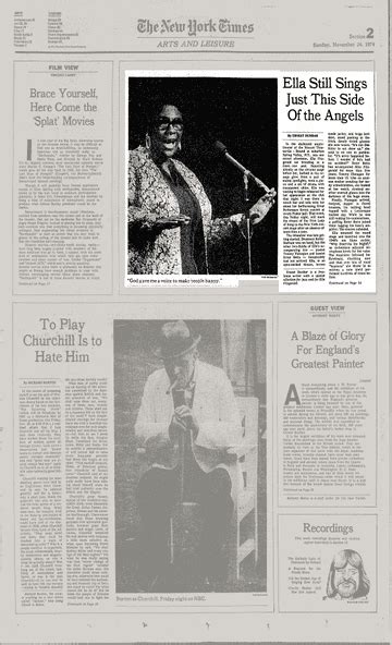 Ella Still Sings Just This Side Of The Angels The New York Times