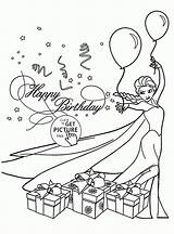 Coloring Birthday Card Cards Happy Pages Kids Elsa Print Printable Frozen Color Disney Template Wuppsy Drawing Getcolorings Princess Folding Online sketch template