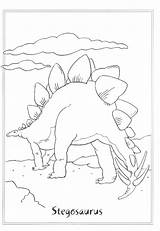 Stegosaurus Coloring Color Dinosaur Sheet Getdrawings Getcolorings sketch template