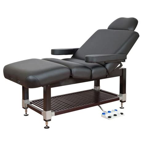 electric massage table clinician oakworks hydraulic wooden