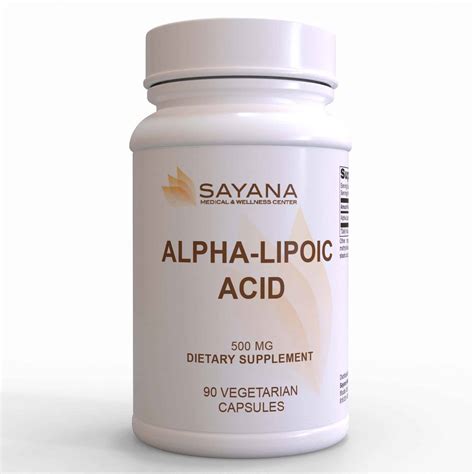 alpha lipoic acid  vegetarian capsules sayana medical wellness center