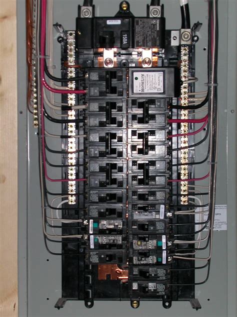 electrical closeup siemens   main breaker panel flickr