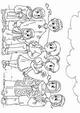 Kleurplaat Cultuur Moslim Kinder Culture Kinderen Westerse Muslim Western Children Coloring Dem Westen Aus Enfants Occident Islamique Dans La Kleurplaten sketch template