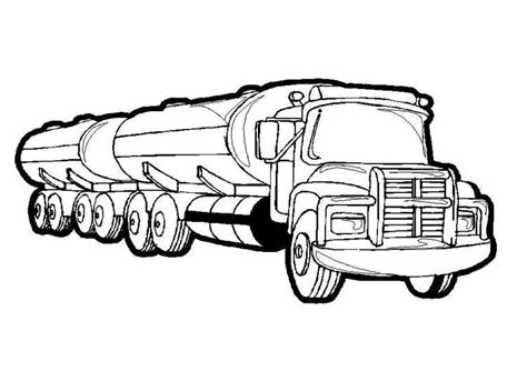 gas truck preschool coloring pages trucks monster truck coloring