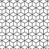 Geometrische Ausmalen Tessellation Rhombus Ausmalbild Rautenmuster sketch template
