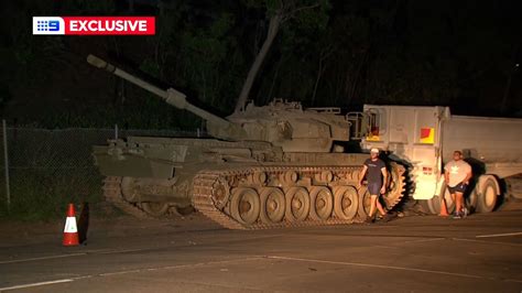 Sydney News Mystery Of Abandoned Army Tank Found On Revesby Roadside