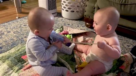 funny fight twins baby fight  youtube