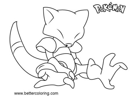 abra pages coloring pages