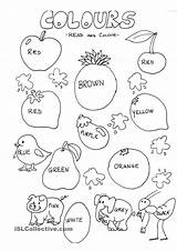 English Worksheet Worksheets Colours Kids Color Activities Kindergarten Englanti sketch template