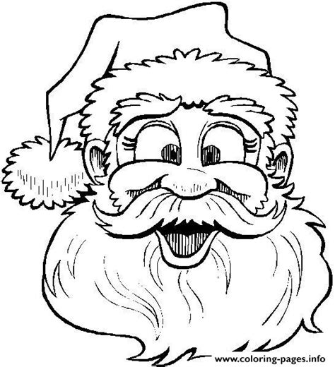 funny christmas santa claus  coloring page printable