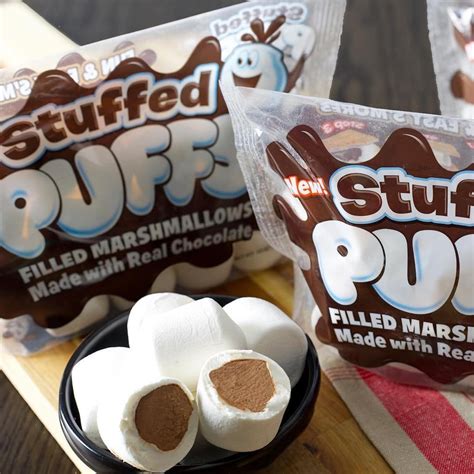 stuffed puffs chocolate filled marshmallows popsugar food