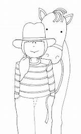 Digi Cowgirl Cowboy Stamps sketch template