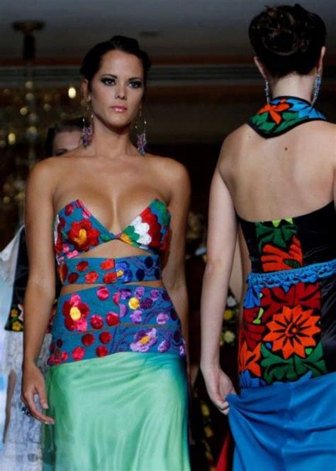 oct 25 2011 models wear creations by mexican twin designers malinali and paulina fosado