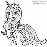 Pony Princess Coloring Little Pages Cadence Printable Print sketch template
