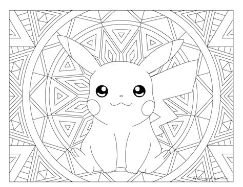 pikachu clipart colouring page pikachu colouring page transparent