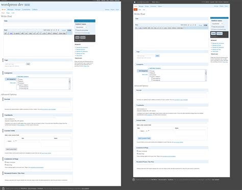 redesigning  wordpress admin redesign