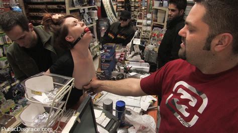 hot redhead gets publicly fucked and fondled in a hardware store pichunter