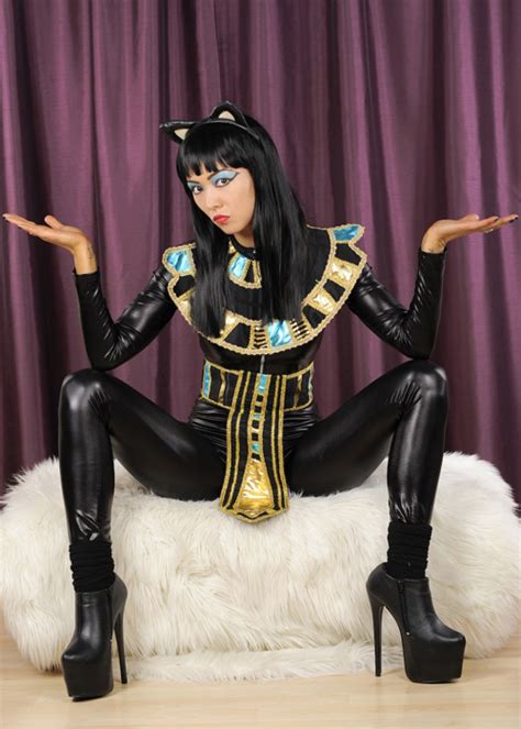 Womens Deluxe Egyptian Goddess Cat Costume