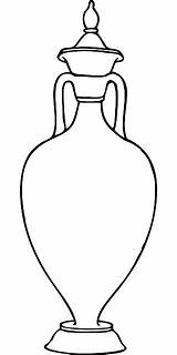 Greek Amphora Clip Clipart Vase Outline Template Pottery Jar Ancient Pot Vector Urn Container Clay Outlines Templates Svg Cliparts Printable sketch template