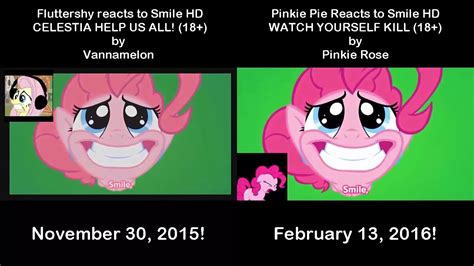 Fluttershy Vs Pinkie Pie Reacts To Smile Hd The Mlp Voice