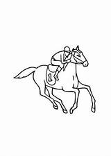 Rennpferd Pferde Ausmalbild sketch template
