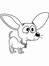 Chihuahua Gambar Dengan Smallest sketch template
