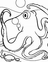 Octopus Coloring Pages Giant Squid Printable Coral Kids Reef Color Chickadee Print Easy Drawing Colouring Handipoints Getcolorings Corals Template Simple sketch template