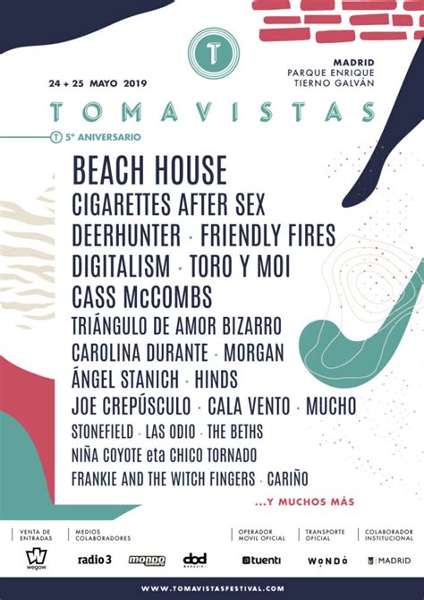 Seis Nuevas Confirmaciones En Tomavistas Festival 2019
